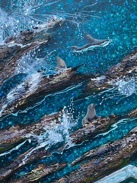 Seal Party at Blue Pool