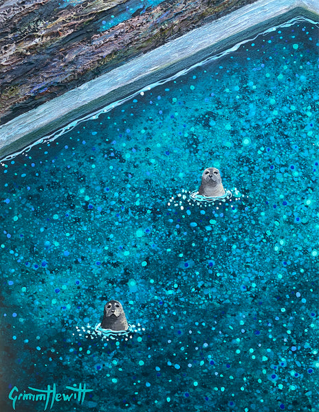 Seal Party at Blue Pool