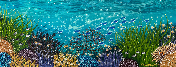 'Canvas Aquarium' - Acrylic on Canvas