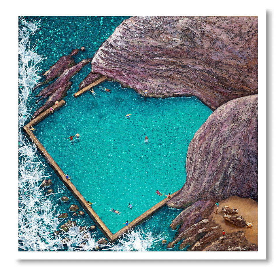 Card - Aslings Beach Rockpool - Eden