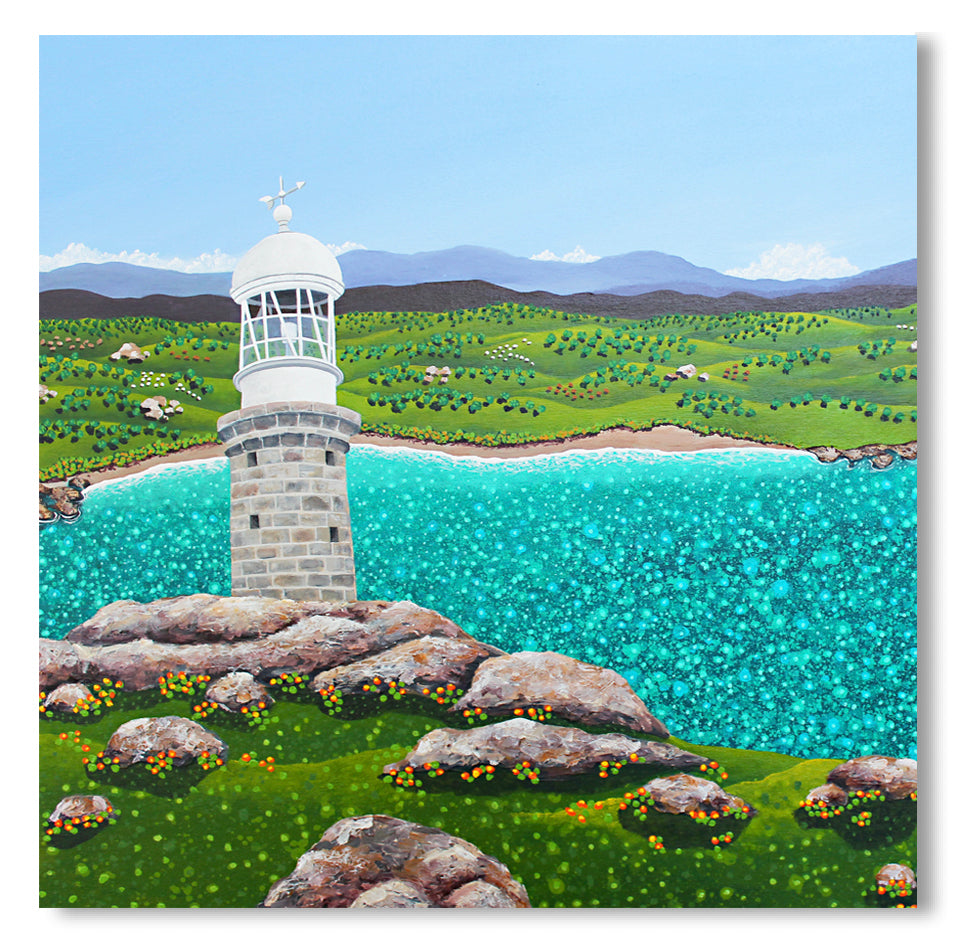 Card - Barunguba - Montague Island Lighthouse - Narooma