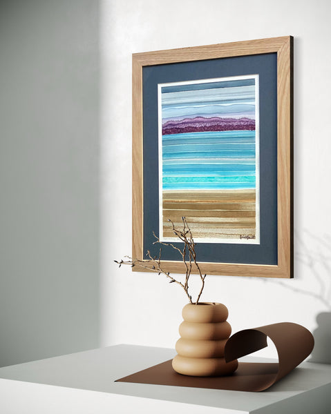 'Approaching Storm' Watercolour on Archers - Framed