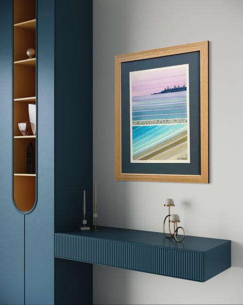 'Morning at the Rockwall' Watercolour on Archers - Framed