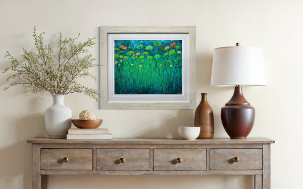 'Underwater Lilies' Framed Print