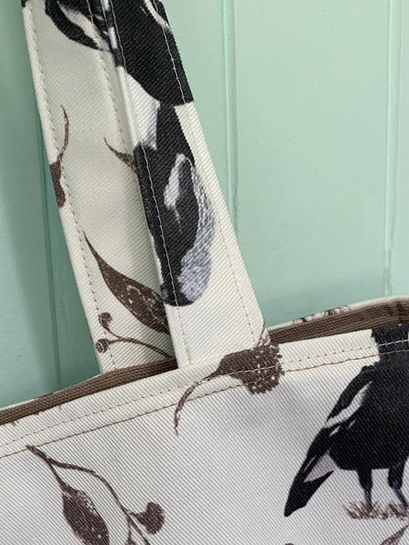 Tote Bag - Magpie Couple - vanilla