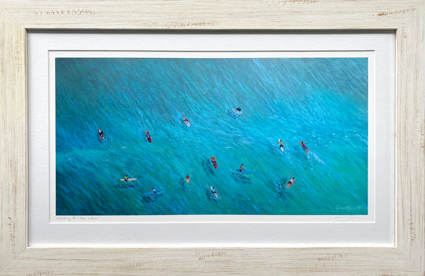 'Waiting for the Wave' Framed Print