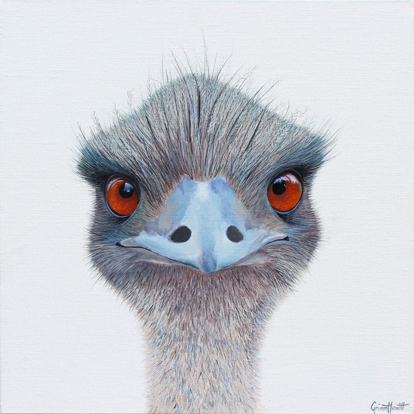 Bird - Cheeky Emu – Grimm-Hewitt Art Gallery